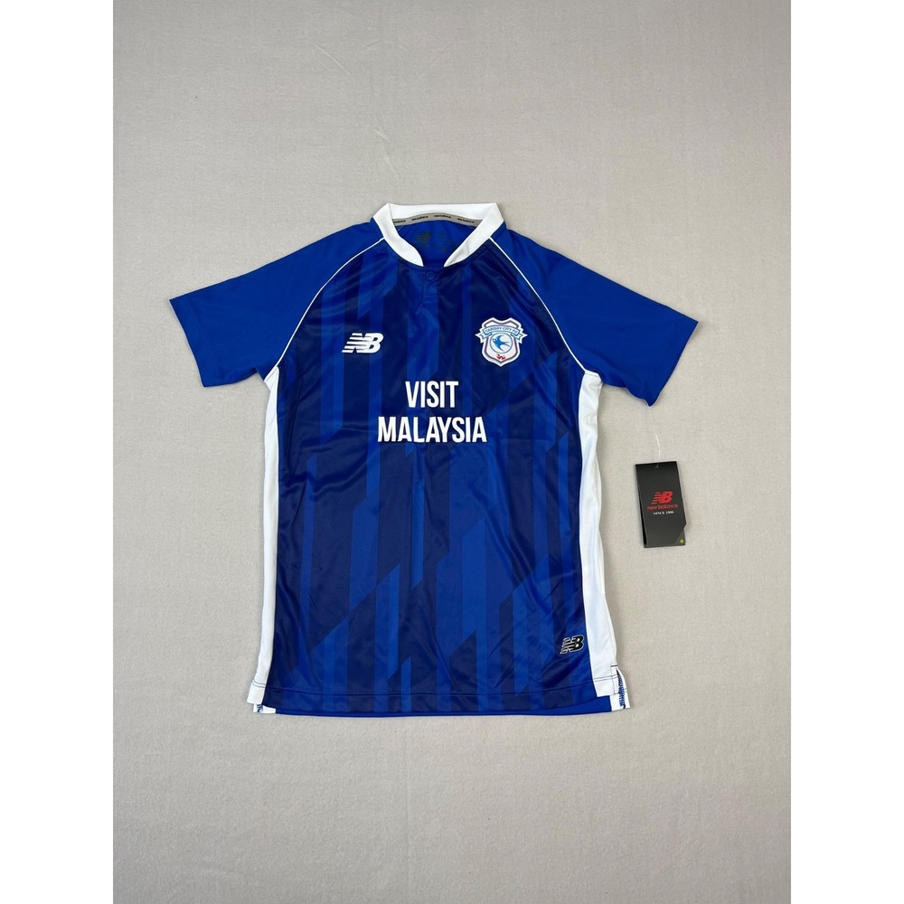 Cardiff City Soccer Jersey Youth L Blue‎ New Balance 2023/24 Home Futbol